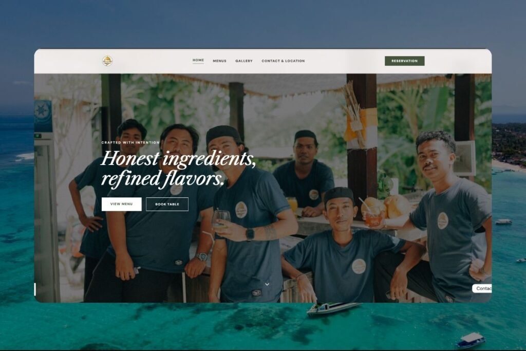Custom WordPress website for Chez Lembongan, a fine dining restaurant on Lebaoh Street
